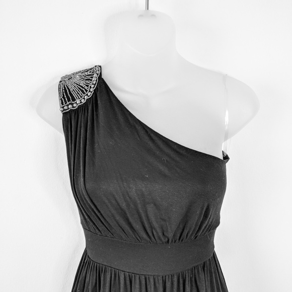 NWT Soprano One shoulder dress beaded - Picture 3 of 5